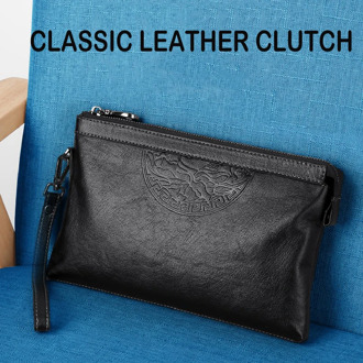 Men's Clutch Business Male Envelope Bag Purse Organizer Large Capacity MobilePhone Bag Fashion Casual Clutch Mens Portable Pouch
