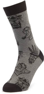 Men's Crash Bandicoot All Over Print Socks - Grey - UK 8-11 Grijs