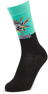 Men's Crash Bandicoot Character Socks - Black - UK 8-11 Zwart