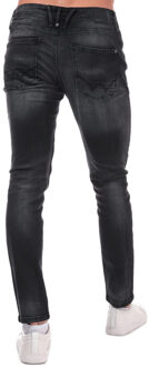 Men's Duck and Cover Maylead Slim Fit Jeans in Black Zwart - 38N