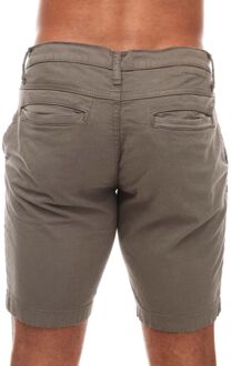 Men's Duck and Cover Moreshore Chino Shorts in olive Groen