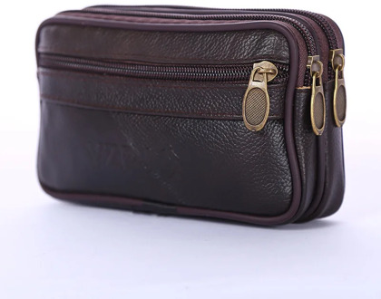 Men's Fanny Pack Male Coin Purse Soft PU Leather Waterproof Casual Mobile Phone Man Waist Packs Bags Fannypack Belt Bag Billfold