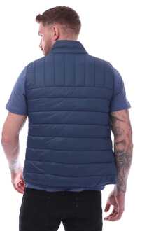 Men's Farah Arsenal Wadded Gilet in Dark Blue - maat Blauw