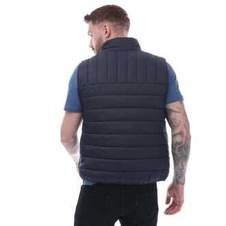Men's Farah Arsenal Wadded Gilet in Navy