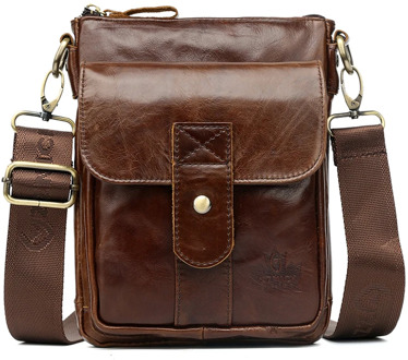 Men's Genuine Leather Bag Crossbody Bag Shoulder Bags For Men 2019 Fashion Flap Hasp Luxury Belt Messenger Bags For Men KSK