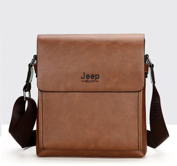 Men's Genuine Leather Shoulder Messenger Bag for Men Casual Short Trip Sling Bags Man Crossbody Bag for Phone Brown Bag Blosa