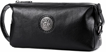 Men's handbag clip bag European and American fashion simple large capacity pure color soft leather men's bag 2020 NEW