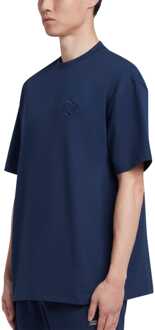 Men's Mallet 4M Oversized T-Shirt in Navy - XS