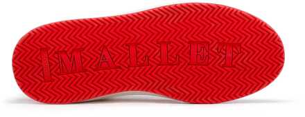 Men's Mallet Hoxton Hi-Top Trainers in Red - maat EU 39/ UK 6 Rood