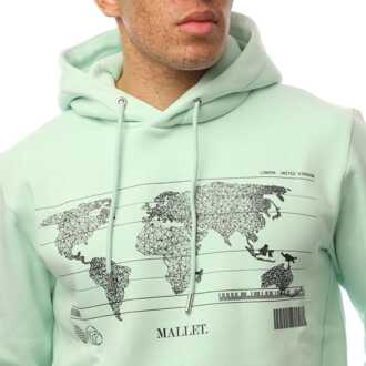 Men's Mallet Jasper Global Hoodie in Green Groen