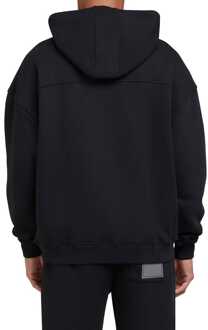 Men's Mallet Loopback Graphic Hoodie in Black Zwart - S