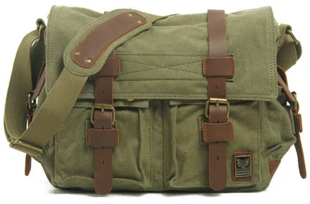 Men's messenger bag casual canvas handbag men's bag original locomotive side bag shoulder bag men's backpack retro messenger bag