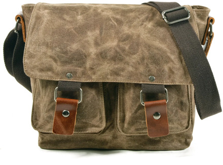 Men's Messenger Bags Shoulder Bag Wax Canvas Bags High Quality Travel Crossbody Bag