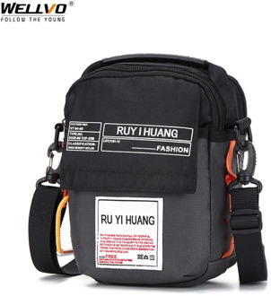 Men's Mini Handbag Messenger Bag Waterproof Men Flap Nylon Zipper Bags Crossbody for Male Casual Single Shoulder Bag XA645ZC