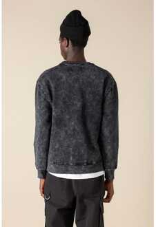 Men's Mizuno Sportstyle Crewneck Sweatshirt in Black Zwart