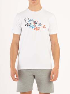 Men's Modern Amusement Target Practice T-Shirt in White Wit - S