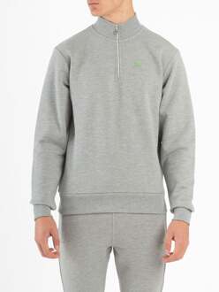 Men's Modern Amusement The Pier Zip Funnel Neck Sweatshirt in Grey Grijs