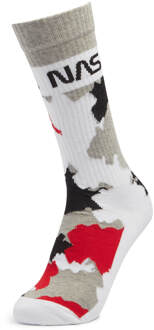 Men's NASA Camo Sports Socks - White - UK 4-7.5 Wit