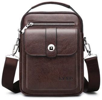 Men's New Tote Bag Quality PU Shoulder Bags Men Messenger Bag Mini Crossbody Shoulder Bag Casual Chest Bags For Male