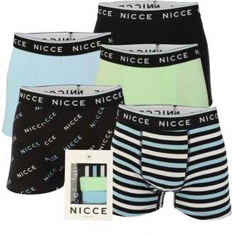 Men's NICCE 5 Pack Boxer Shorts in Multi colour Veelkleurig