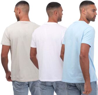 Men's NICCE Asuka 3 Pack T-Shirts in Multi colour - maat Veelkleurig