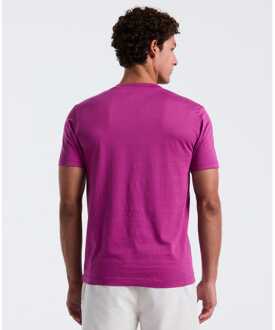 Men's Original Penguin Embroidered Logo T-Shirt in Purple Paars - 2XL