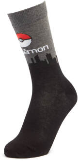 Men's Pokémon Skyline Socks - Black - UK 8-11 Zwart