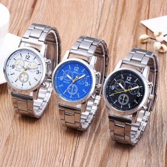 Men's Quartz Wristwatch Analog Wrist Watch Luxury Stainless Steel Strap Band Casual Masculino Watches Clock Relogio Masculino
