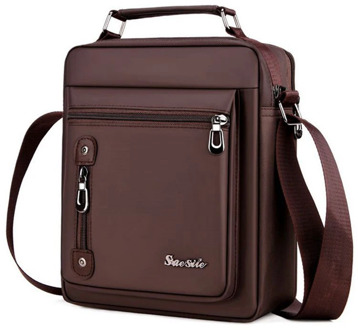 Men's Retro Style Oxford Cloth Material Multi-Function Shoulder Bag Men's Casual Business Travel Handsome Messenger Bag