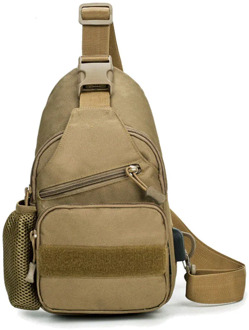 Men's Small Chest Sling Bag Travel Hiking Cross Body Messenger Shoulder Backpack Solid Men Canvas Bag