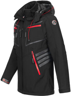 Men's Softshell Jacket Black Zwart - XL