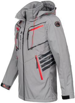 Men's Softshell Jacket Light Grey Grijs - 2XL