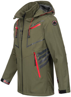 Men's Softshell Jacket Olive Groen - 4XL