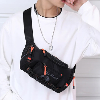 Men's Waist Bag Multifunction Outdoor Sports Wallet Mountaineering Key Money Phone Storage Pack Close-Fitting Chest Accessories