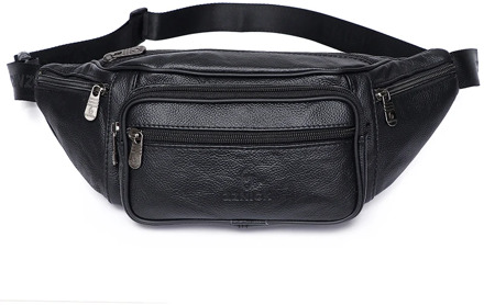 Men's Waist Packs male Genuine Leather Fanny Pack Belt Bag Phone Pouch Bags Travel Waist Pack Male Small Waist Bag Leather Pouch