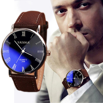 Men's Watch Luxury Faux Leather Minimalistic Watches For Men Wrist Watches Clock erkek kol saati relogio masculino hombre 2020