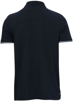 Men's Weekend Offender Teresina Check Trim Polo Shirt in Navy - maat