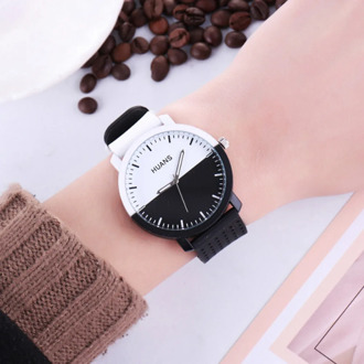 Men's Women's Personality Circular Dial Silica Gel Quartz Lovers Watch Chronograph Stainless Steel Waterproof Watch Relogio