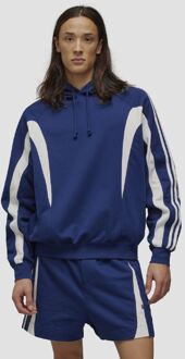 Men's Y-3 Cut Line Hoodie in Blue - maat Blauw