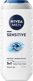 Men Sensitive 3in1 Douchegel - Gezicht, lichaam en haar - 250ml