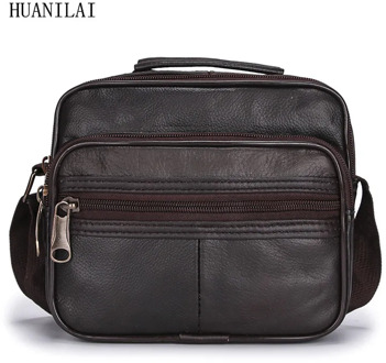 Men Shoulder Genuine Leather Bags Multifunction Small Crossbody Bags For Men Cowhide Handbags