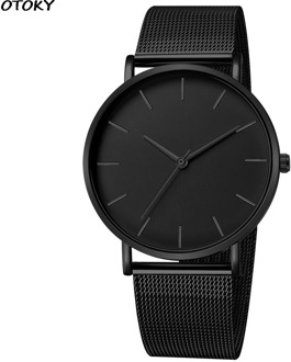 Men Simple Watches Quartz Wrist Watch Man Sport Analog Wristwatch Stainless Steel Casual Bracele Watch Simple Top Brand Clock