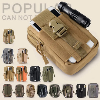 Men Tactical Pouch Belt Waist Pack Bag Small Pocket Military Waist Pack Running Pouch Travel Waterproof Camping Bag Outdoor Tool