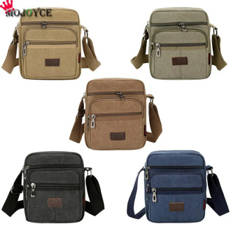 Men Travel Bag Canvas Casual Men Shoulder Crossbody Bags Good Qualtiy Outdoor Bags Mens Travel School Retro Zipper Shoulder Bag