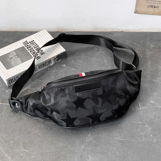 Men Waist Packs Top Quality Nylon Waterproof Belt Bags 2020 Fashion Chest Packs Male Travel Crossbody Bags Black Waist Bag Purse