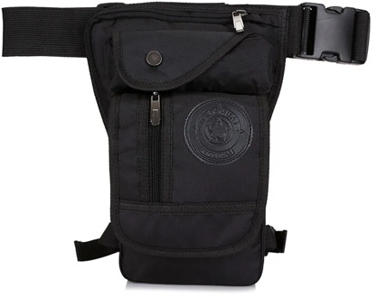 Men Waterproof Nylon Drop Leg Bag Fanny Waist Pack Thigh Belt Hip Bum Military Tactical Motorcycle Riding Multi-purpose Pouch