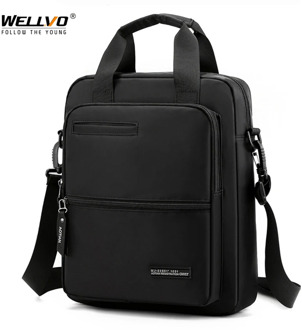 Men Waterproof Shoulder Bag High Quality Nylon Handbag Business Office Crossbody Bags Casual 13 inch Men's Tote Handbags XA98C