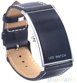 Men Women Arch Bridge Style LED Digital Date Faux Leather Strap Wrist Watch Electronics Hot Clock Fashion Casual dropshipping