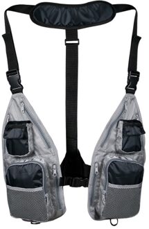 Men Women Ultra-light Breathable Adjustable Fishing Vest with Pockets