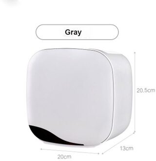 Menen Waterdichte Toiletrolhouder Cover Wall Mounted Plastic Roll Tissue Doos Zuignap Plank Opslag Houder LF82012 grijs